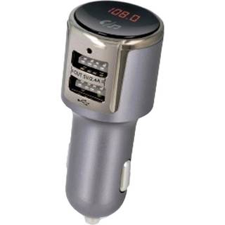 Forever Bluetooth FM transmitter og 2-port Car Charger, Sølv