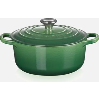 Signature Rund Støbejernsgryde, Bamboo Green, 6,7 L