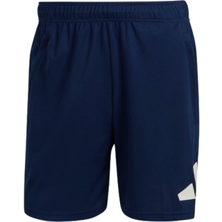 Train Essentials Logo-træningsshorts - Dark Blue / White - S 23 CM