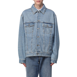 Valentino Studded cotton denim jacket - blue - EU 52