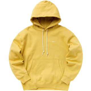 Nike Solo Swoosh-pullover-hættetrøje i fleece til mænd - gul - L