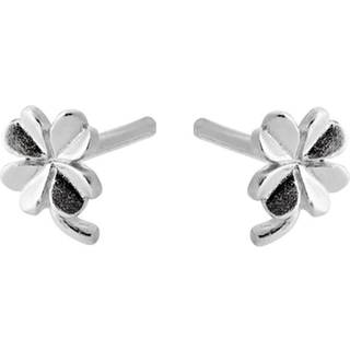 Mini Clover Earsticks silver, firkløver ørestikker i sølv