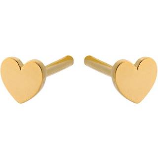 Pernille Corydon Mini Heart Earsticks Forgyldt Sølv Øreringe