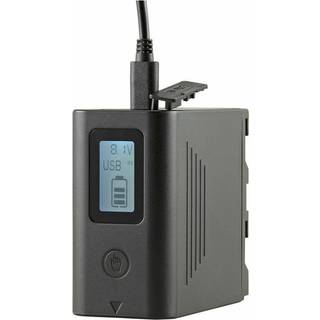 NP-F970 LCD (Micro USB +USB C inp.) 10050 mAh USB 5v 2,1A output
