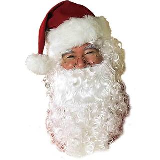 Rubies m?nds v?rdi Julemandens sk?g og paryk s?tter hvid en st?rrelse