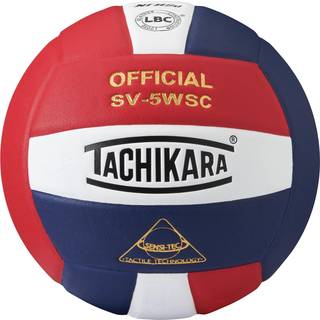 Tachikara SV5WSC Sensi-Tec Composite Volleyball (Red WHT Navy)
