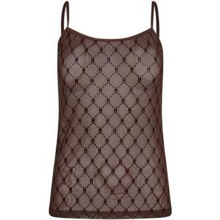 Hype The Detail Top - Mesh Singlet - Brown