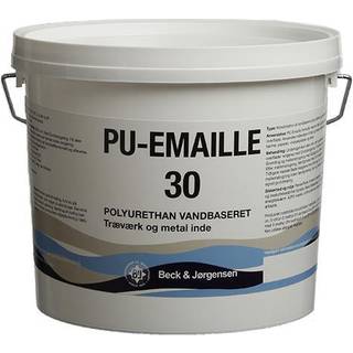 B&J PU-Emaille 30, Træværks maling - 2,7 L