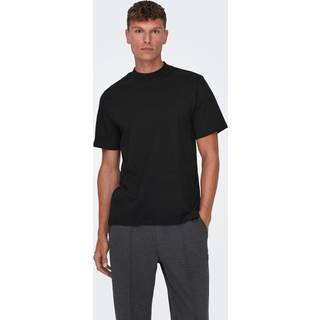 ONLY & SONS Otis Regular Mock Neck Tee Black