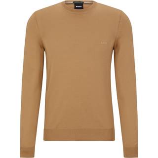 BOSS Black Herren Pullover beige unifarben