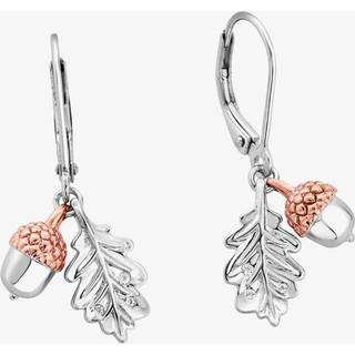 Royal Clogau® Sterling Silver Oak Leaf Earrings with Topaz