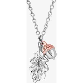 Royal Clogau® Sterling Silver Oak Leaf Pendant with Topaz
