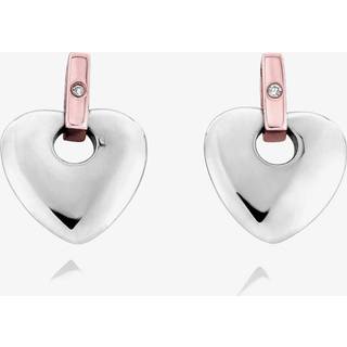 Cariad® Sterling Silver Stud Earrings with Diamonds