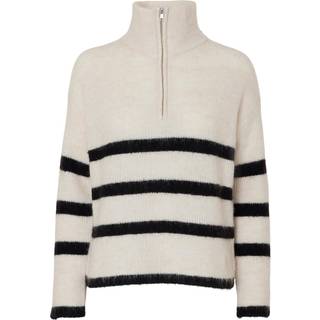 Maline Striktrøje, Birch/Black, XL