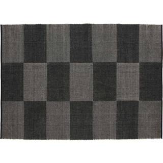 Hay Check gulvtæppe 170x240 Cm - Mønstrede tæpper Uld Sort - AA269-A883-AL55