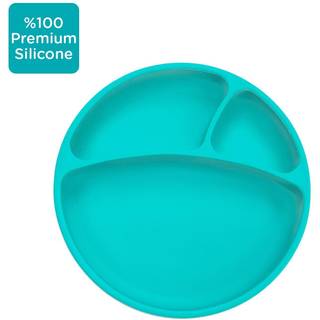 Minikoioi Puzzle Plate Green opdelt tallerken med sugekop Green 1 stk. - 1 stk.