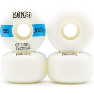 Bones Wheels OG Formula Skateboard Hjul 100 53 Mm V4 Wide 4pk White