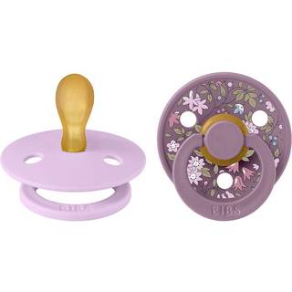 Bibs Liberty 2-pak Colour Chamomile Lawn sutter i naturgummi str. 1 - Violet Sky Mix