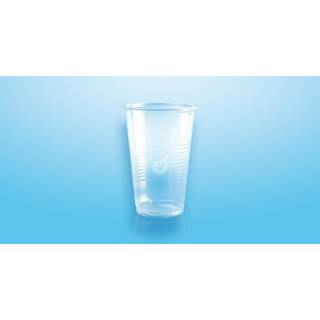 Fadølsglas i PP plast med riller 50cl klar