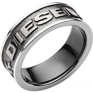 Diesel Steel Gunmetal Ring for Men DX1108060-10
