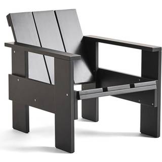 HAY Crate Lounge Chair - Black - Lakeret fyrretræ / Lacquered pinewood