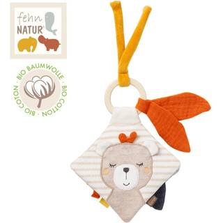 BABY FEHN fehnNATUR Soft Book Donkey & Teddy babybog med kontrastfarver til læring 1 stk. - 1 stk.