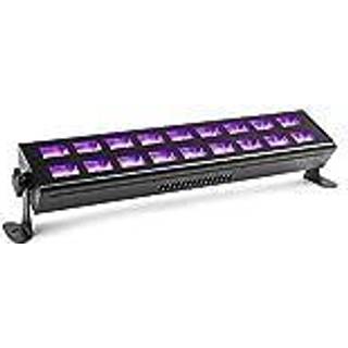 UV lys bar, BUV293 med 18 stk. kraftige UV LED / 42cm bred / solid monteringsfod