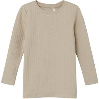 Name It Top Pure Cashmere Med Ribstruktur