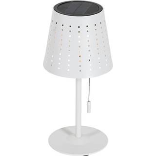 Udendørs bordlampe hvid inkl. LED 3-trins dæmpbar genopladelig og solcelledrevet - Ferre