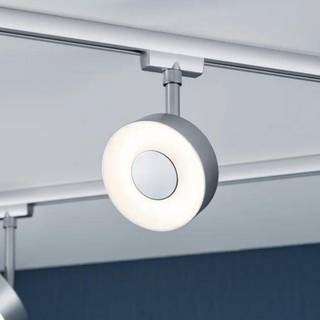 Paulmann URail Circle LED-spot, white switch, krom