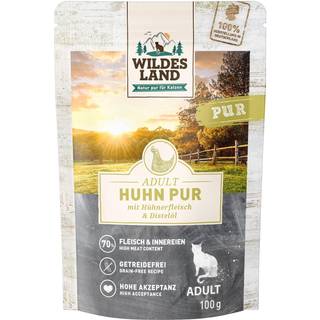 Wildes Land Kattefoder Nr. 3 PUR kylling med tidselolie 139.50 DKK/1 kg (12 x 100.0g)