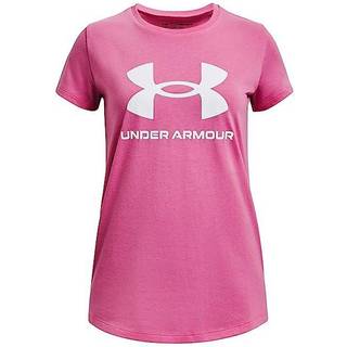 T-shirt Under Armour UA G SPORTSTYLE LOGO SS-PNK 1361182-663 Størrelse YLG
