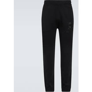 Burberry Embroidered cotton sweatpants - black - IT 50