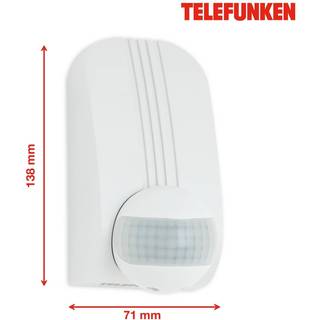 Funchal bevægelsessensor, maks. 1.000 W LED, hvid