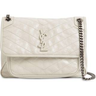 Saint Laurent Niki Medium leather shoulder bag - white - One Size