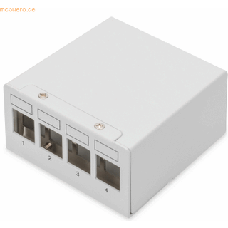 DIGITUS DN-93714 4-Port Desktop Modular Blank Patch Panel shielded