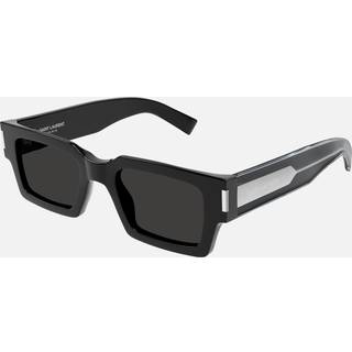 SAINT LAURENT Unisex SL 572 001 Solbriller Acetat Sort Grå Firkantet