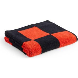 HAY - Check Hand Towel / Poppy red - Håndklæder og badehåndklæder