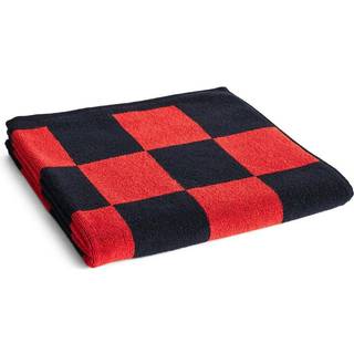 HAY - Check badehåndklæde/ Poppy red - Håndklæder og badehåndklæder