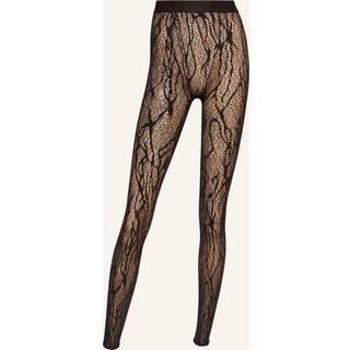 Wolford SNAKE LACE TIGHTS LEGGINGS black Large