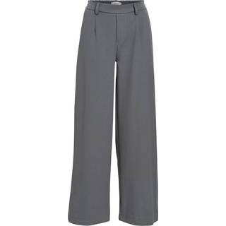 Lisa Wide Pant - Medium Grå Melange - 36 - Object