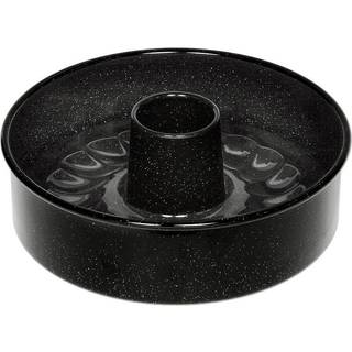 Riess Classic Backformen Tortenform 26 cm mit Savarineinsatz - Emaille - Schwarz