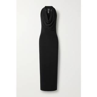 Norma Kamali Neeta jersey maxi dress - black - L