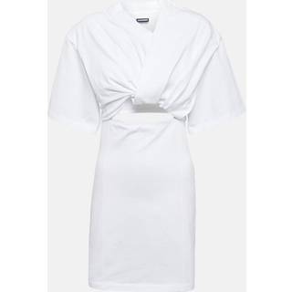 Jacquemus La Robe Bahia gathered minidress - white - L