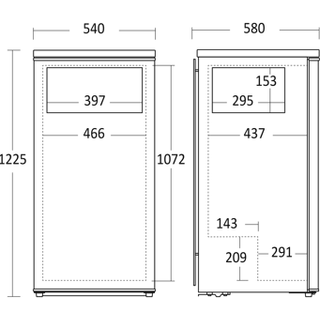 Scandomestic WKB179W Køleskabe Med Fryser - Farve: Hvid
