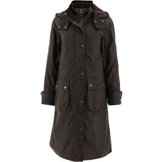 Barbour - Jakke, dame, Long Cannich Wax, Olive - Olive / 42