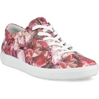 ECCO Soft 7 W - Sneakers i læder til damer - Rød - Size: 39 (UK 6)
