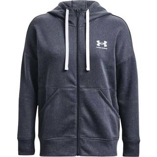 Under Armour Women's Rival Fleece FZ Hoodie Downpour Gray, XS