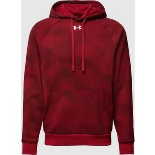 Sweatshirt med hætte Under Armour Rival Fleece Printed Hoodie 1379759-600 Størrelse L