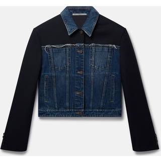 Stella McCartney Twill-paneled denim jacket - blue - XS